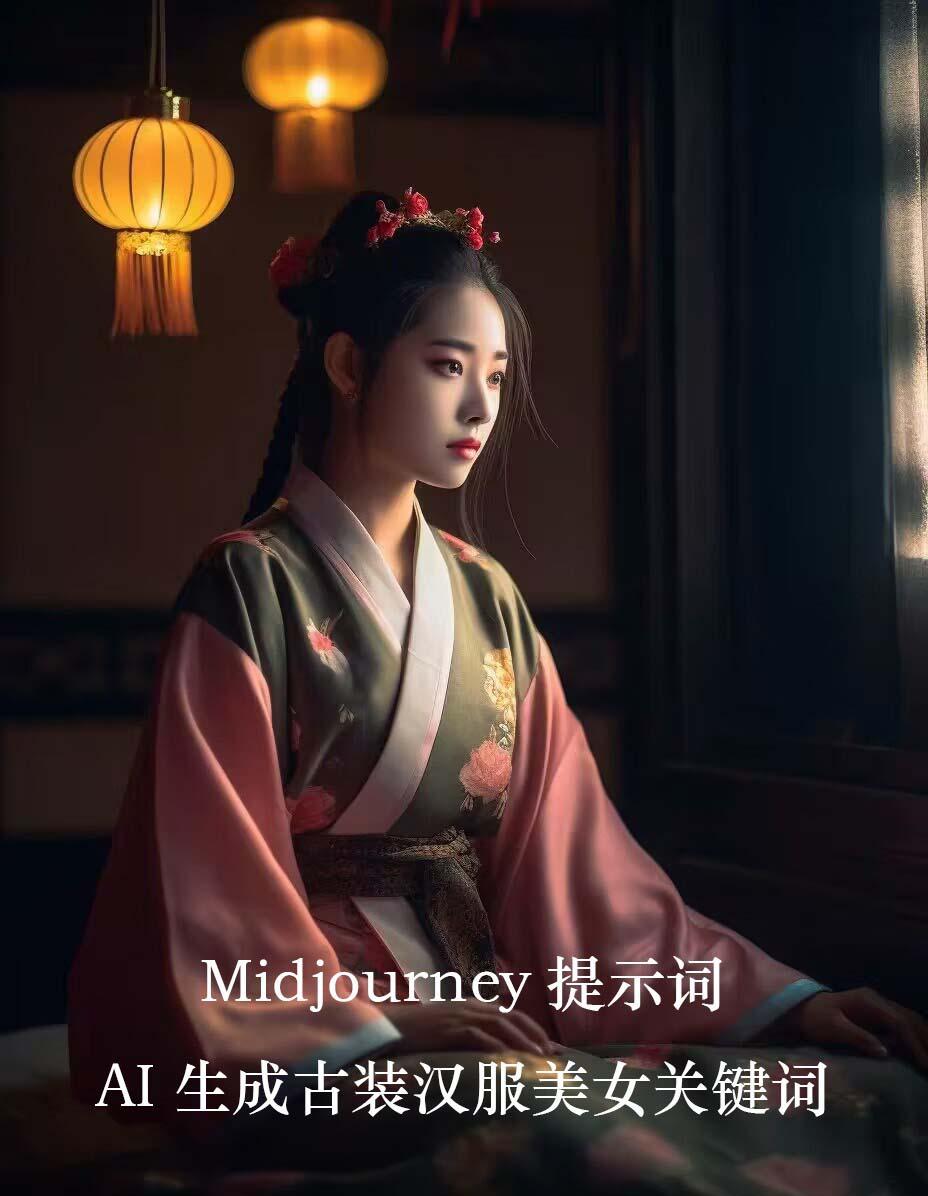 Midjourney关键词-AI生成中国风古装汉服美女人像提示关键词-梦凌网创