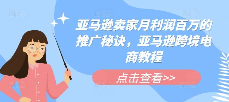 亚马逊卖家月利润百万的推广秘诀，亚马逊跨境电商教程-梦凌网创