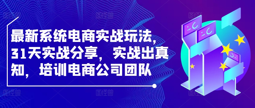 最新系统电商实战玩法，31天实战分享，实战出真知，培训电商公司团队-梦凌网创