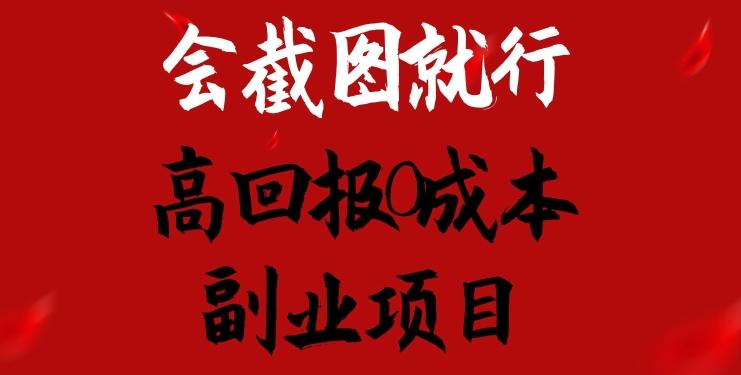 会截图就行，高回报0成本副业项目，卖离婚模板一天1.5k+【揭秘】-梦凌网创