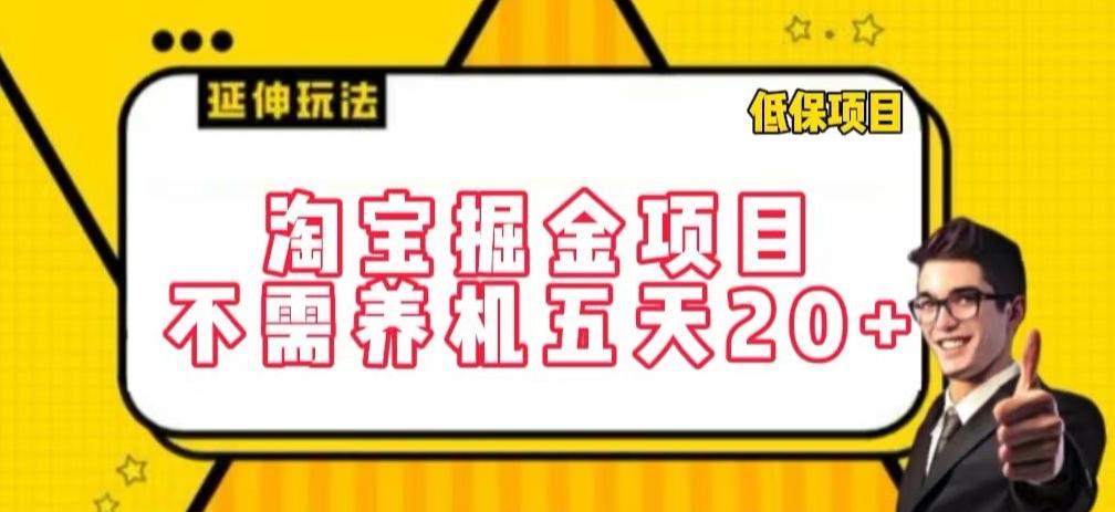 淘宝掘金项目，不需养机，五天20+，每天只需要花三四个小时【揭秘】-梦凌网创