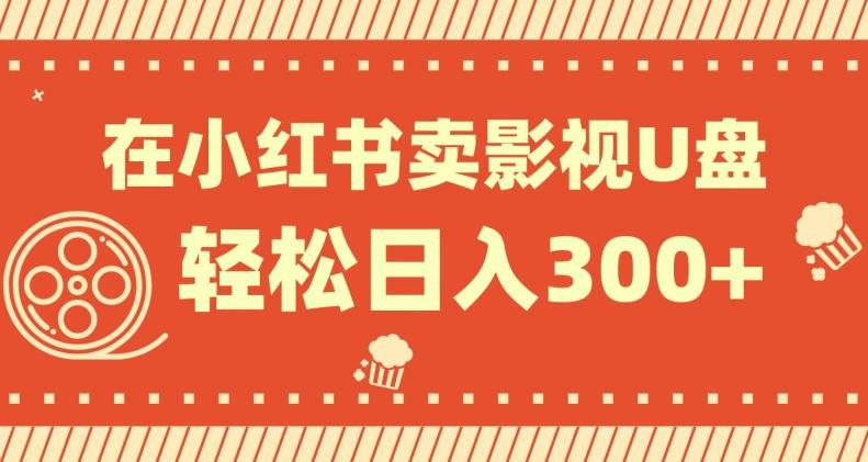 在小红书上卖影视U盘，轻松日入300+，操作简单，小白可轻松上手-梦凌网创