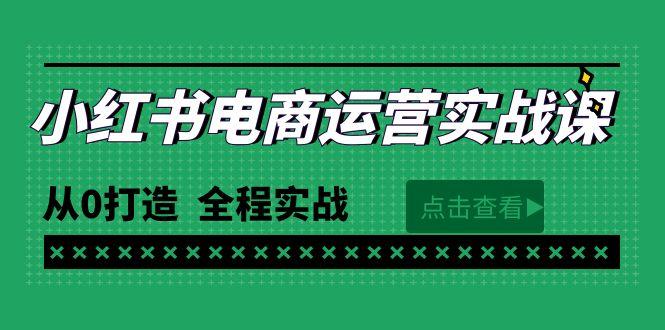 (9946期)最新小红书·电商运营实战课，从0打造  全程实战(65节视频课)-梦凌网创