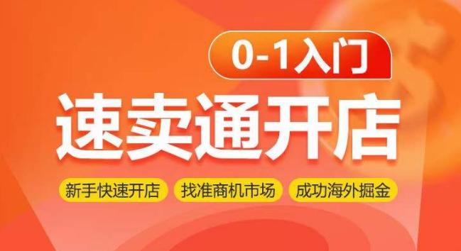 速卖通开店0-1入门，新手快速开店 找准商机市场 成功海外掘金-梦凌网创