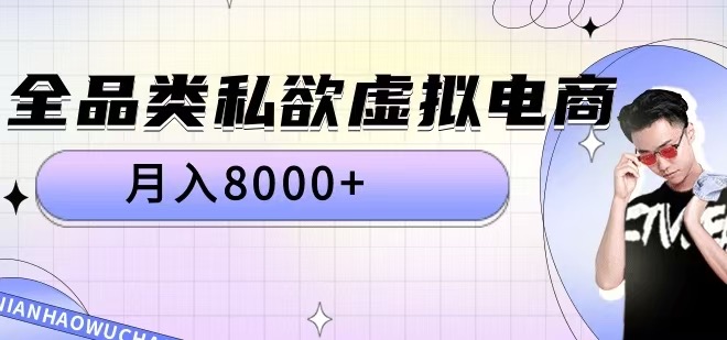 全品类私欲虚拟电商，月入8000+【揭秘】-梦凌网创