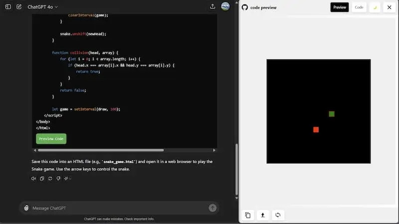 ChatGPT Code Preview｜AI编程预览工具-梦凌网创