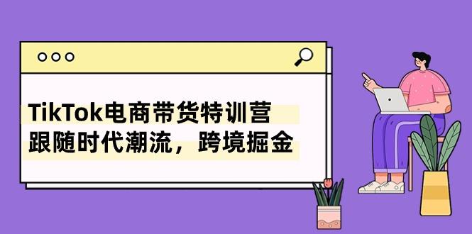 TikTok电商带货特训营，跟随时代潮流，跨境掘金(8节课-梦凌网创