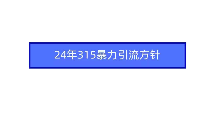 2024年自媒体爆款视频制作，快速涨粉暴力引流方针！-梦凌网创