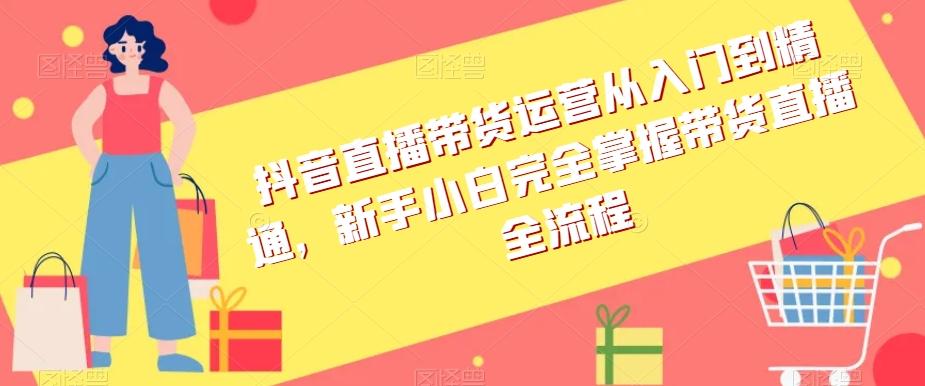 抖音直播带货运营从入门到精通，新手小白完全掌握带货直播全流程-梦凌网创