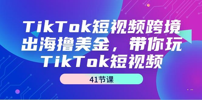 TikTok短视频跨境出海撸美金，带你玩TikTok短视频(41节课)-梦凌网创