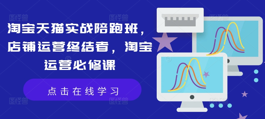 淘宝天猫实战陪跑班，店铺运营终结者，淘宝运营必修课-梦凌网创