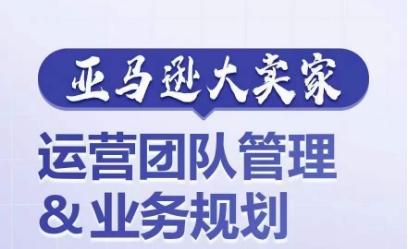 亚马逊大卖家-运营团队管理&业务规划，为你揭秘如何打造超强实力的运营团队-梦凌网创