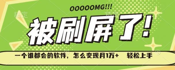 一个谁都会的软件，怎么变现月1万+轻松上手-梦凌网创