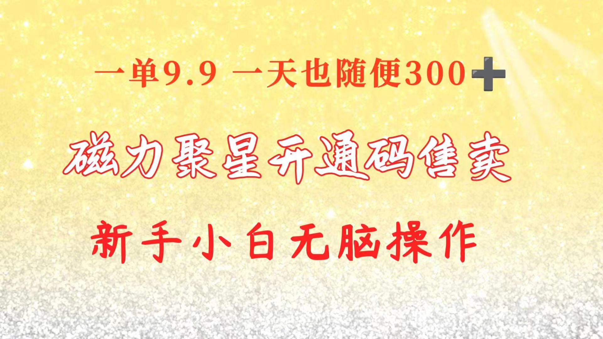 快手磁力聚星码信息差 售卖  一单卖9.9  一天也轻松300+ 新手小白无脑操作-梦凌网创