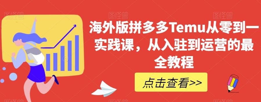 海外版拼多多Temu从零到一实践课，从入驻到运营的最全教程-梦凌网创