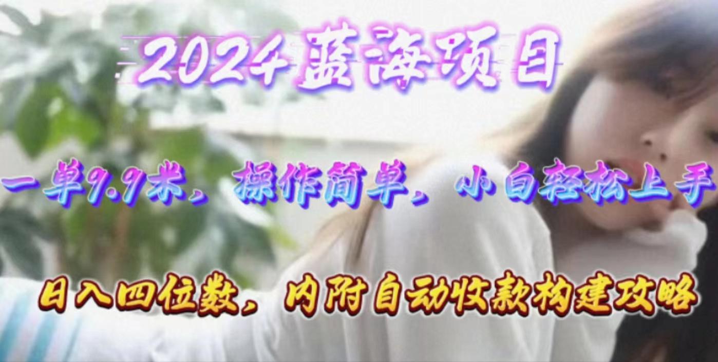 年轻群体的蓝海市场，1单9.9元，操作简单，小白轻松上手，日入四位数-梦凌网创