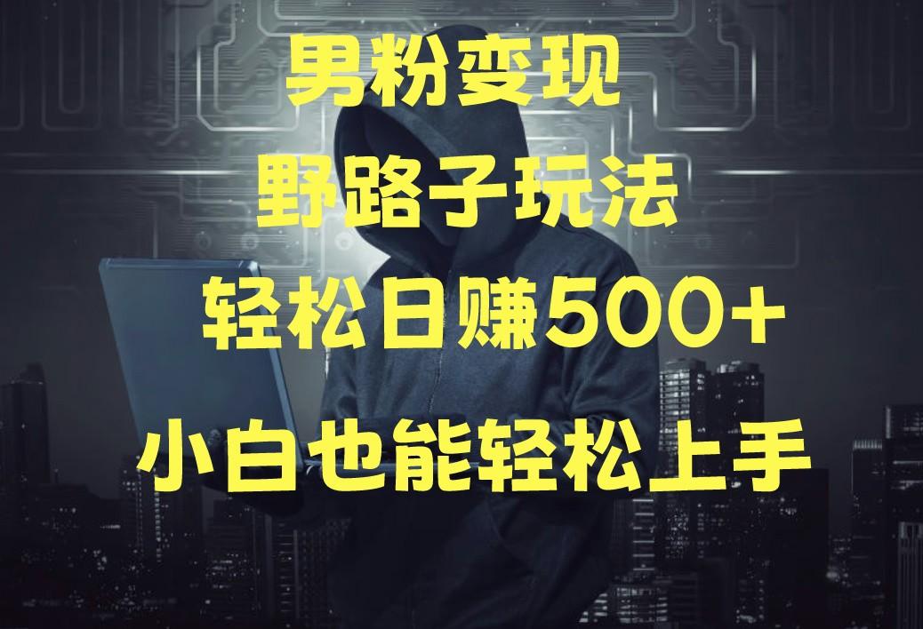 当下最火男粉变现项目月入5W+，小白也能轻松盈利-梦凌网创