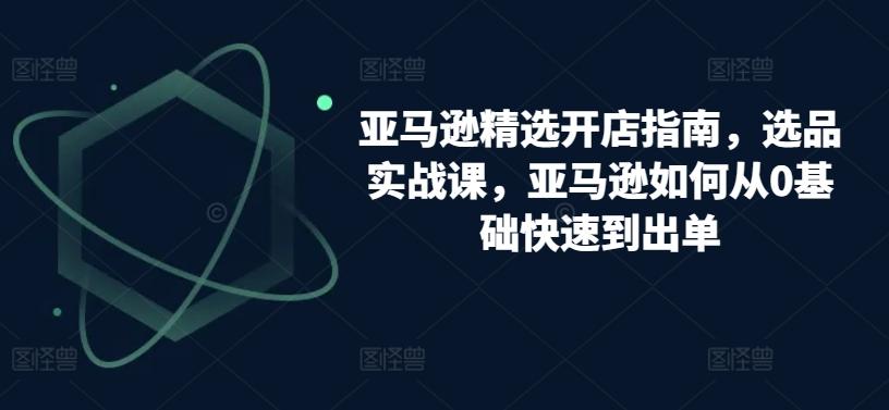 亚马逊精选开店指南，选品实战课，亚马逊如何从0基础快速到出单-梦凌网创