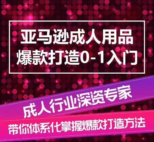 亚马逊成人用品爆款打造0-1入门，系统化讲解亚马逊成人用品爆款打造的流程-梦凌网创