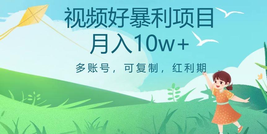 外边收费699项目，视频号暴利项目，多账号可复制，红利期-梦凌网创