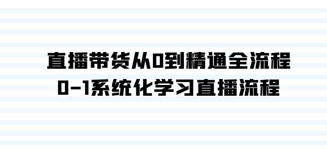直播带货从0到精通全流程，0-1系统化学习直播流程(35节课)-梦凌网创