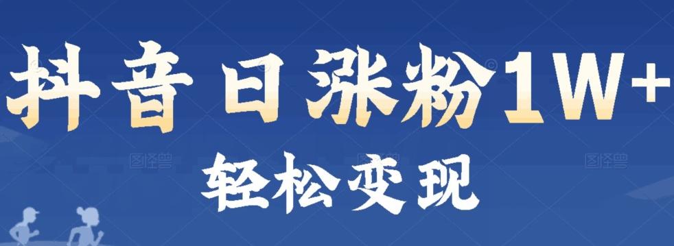 首发抖音新赛道日涨粉1W+轻松变现-梦凌网创