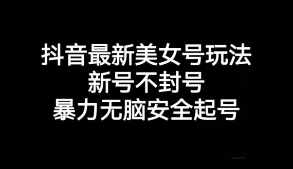 抖音最新美女号玩法，新号不封号，暴力无脑安全起号【揭秘】-梦凌网创