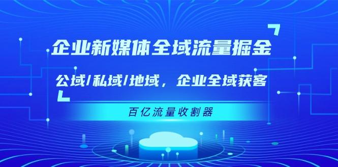 企业 新媒体 全域流量掘金：公域/私域/地域 企业全域获客 百亿流量 收割器-梦凌网创
