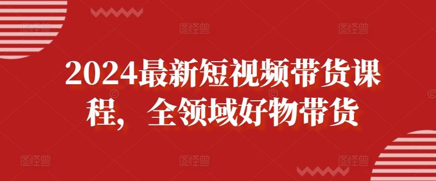 2024最新短视频带货课程，全领域好物带货-梦凌网创