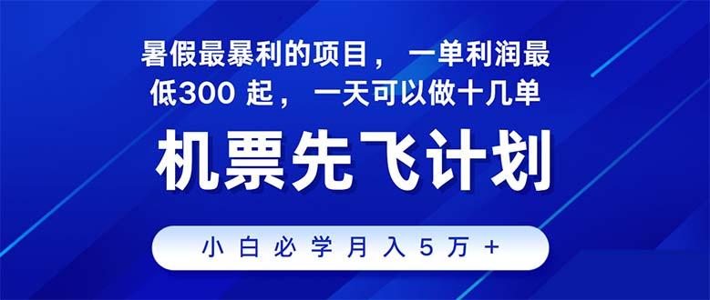 2024暑假最赚钱的项目，暑假来临，正是项目利润高爆发时期。市场很大，…-梦凌网创