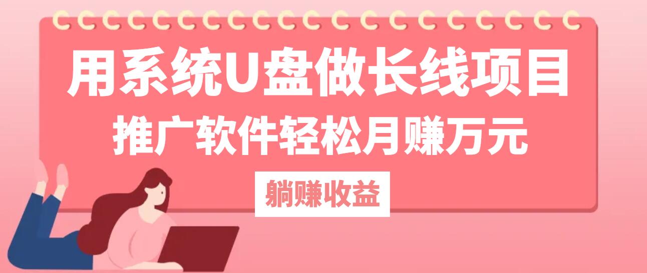 用系统U盘做长线项目，推广软件轻松月赚万元(附制作教程+软件-梦凌网创