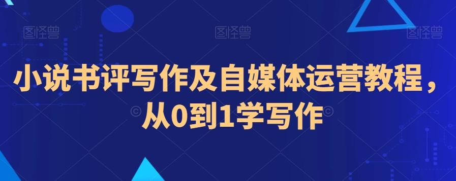 小说书评写作及自媒体运营教程，从0到1学写作-梦凌网创