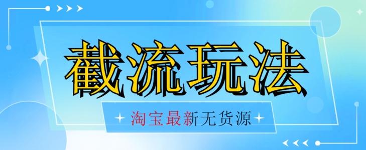 首发价值2980最新淘宝无货源不开车自然流超低成本截流玩法日入300+【揭秘】【1016更新】-梦凌网创