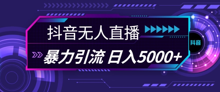 抖音快手视频号全平台通用无人直播引流法，利用图片模板和语音话术，暴力日引流100+创业粉【揭秘】-梦凌网创