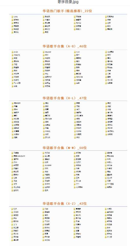 【音乐】歌手合集（100多位歌手合集）-梦凌网创