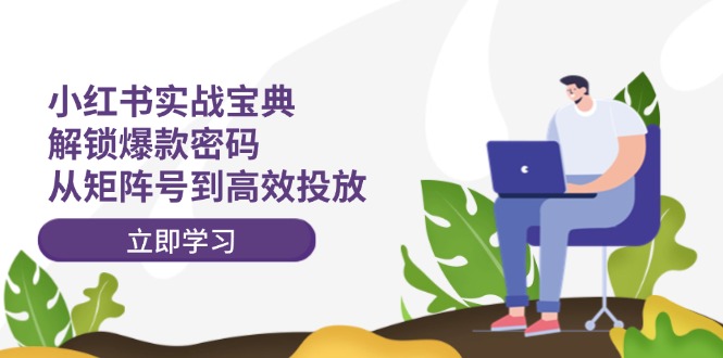 小红书实战宝典：解锁爆款密码，从矩阵号到高效投放-梦凌网创