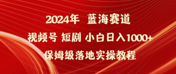 2024年视频号短剧新玩法小白日入1000+保姆级落地实操教程【揭秘】-梦凌网创