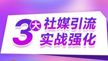 3大社媒引流实战强化，多渠道站外引流，高效精准获客，订单销售额翻倍增长-梦凌网创