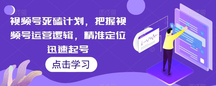 视频号死磕计划，把握视频号运营逻辑，精准定位迅速起号-梦凌网创