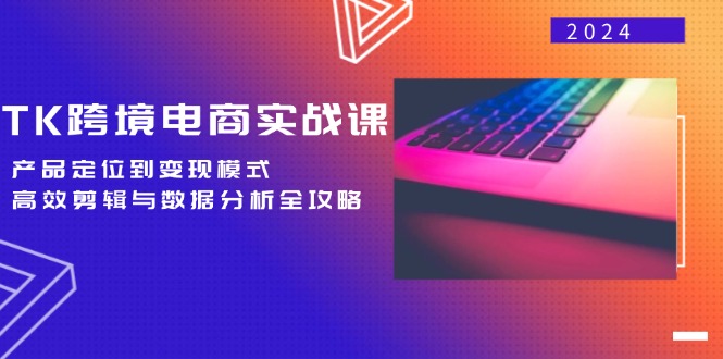 TK跨境电商实战课：产品定位到变现模式，高效剪辑与数据分析全攻略-梦凌网创