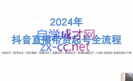 六六老师·2024年抖音直播带货起号全攻略-梦凌网创