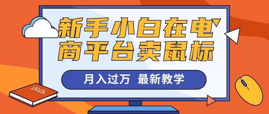 新手小白在电商平台卖鼠标月入过万，最新赚钱教学-梦凌网创