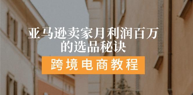 亚马逊卖家月利润百万的选品秘诀:  抓重点/高利润/大方向/大类目/选品…-梦凌网创