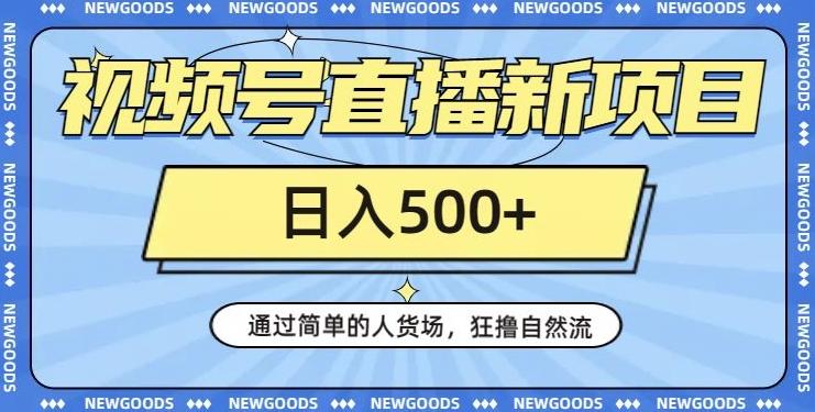 视频号直播新项目，通过简单的人货场，狂撸自然流，日入500+【260G资料】-梦凌网创