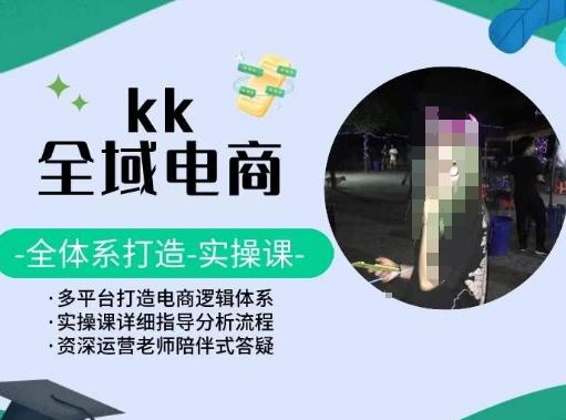 KK全域电商，全体系打造实操课，多平台打造电商逻辑体系-梦凌网创