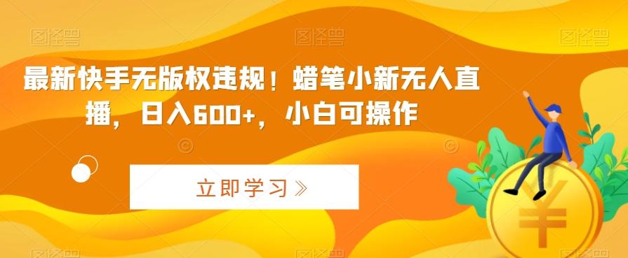 最新快手无版权违规！蜡笔小新无人直播，日入600+，小白可操作【揭秘】-梦凌网创