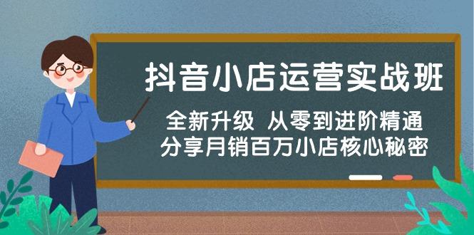 抖音小店运营实战班，全新升级 从零到进阶精通 分享月销百万小店核心秘密-梦凌网创