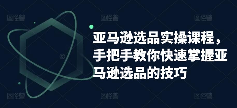 亚马逊选品实操课程，手把手教你快速掌握亚马逊选品的技巧-薪火元第一资源库