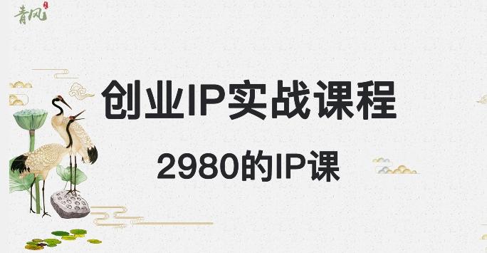 外边卖2980的创业IP课程，做私域月入5w+-梦凌网创