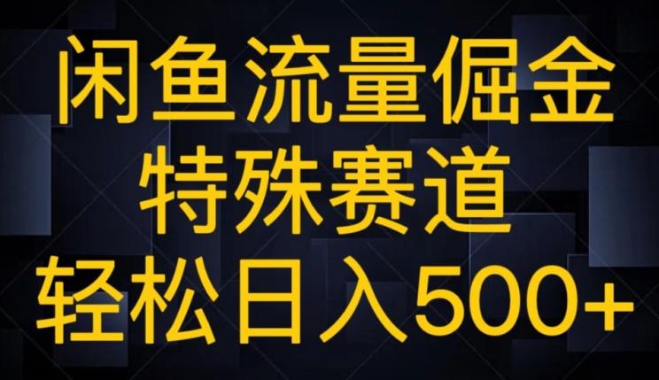 闲鱼流量倔金，特殊赛道，轻松日入500+-梦凌网创